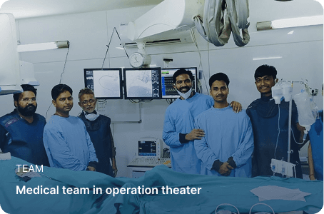 Medical team in operation theater