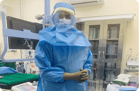 Surgical team at work